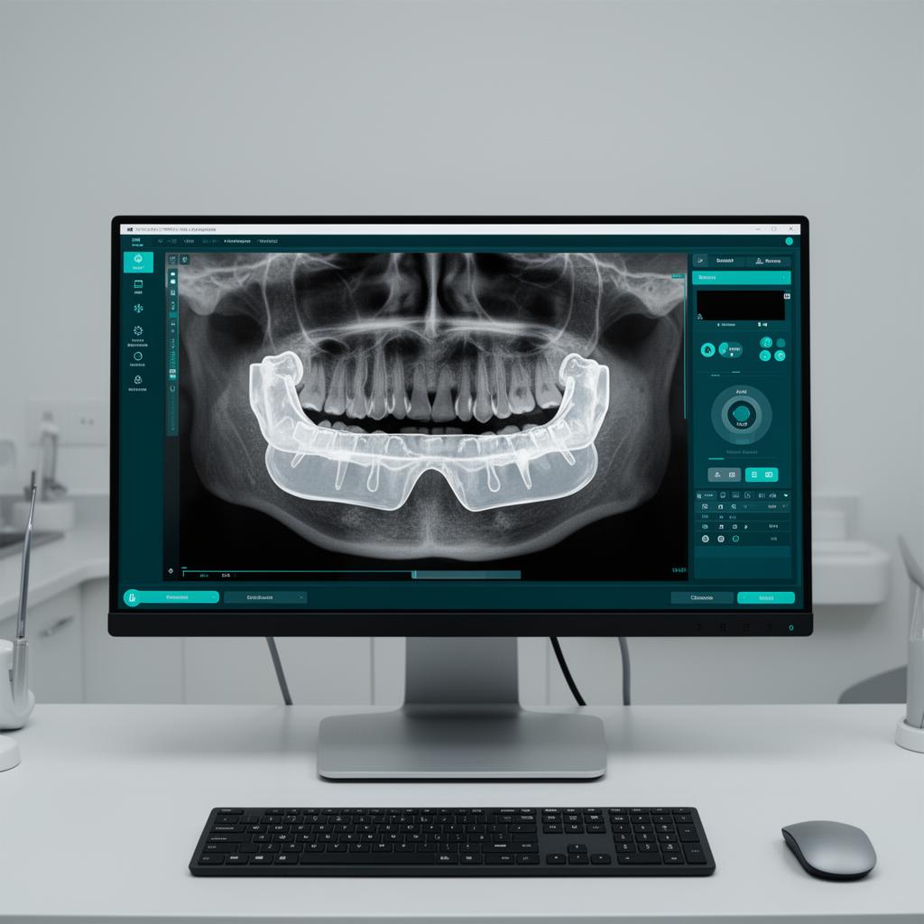 CBCT scan with digitally planned surgical guide