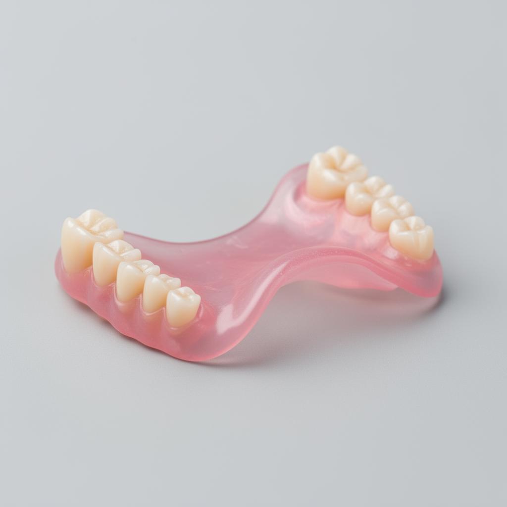 Flexible Valplast-style partial denture