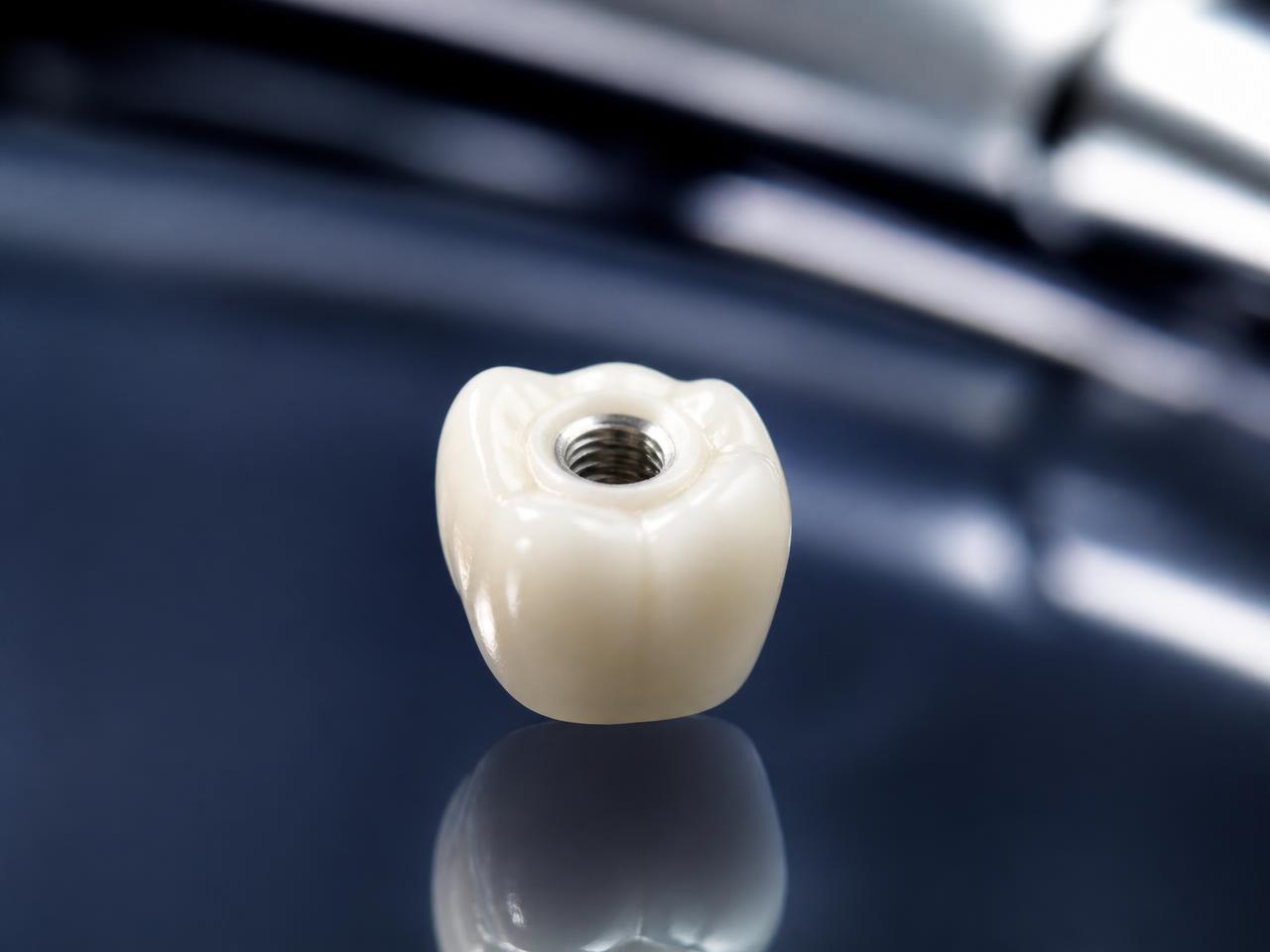 Screw-retained implant crown